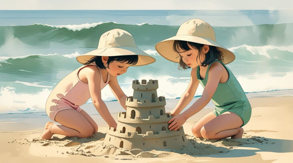 Leonardo_Phoenix_10_Two_children_a_boy_and_a_girl_building_a_s_2 (1)